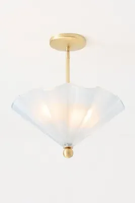 Wave Coloured Glass Ceiling Light - Blue product