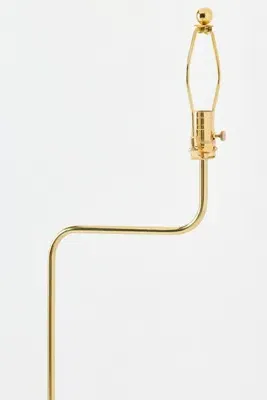 Wave Curved Floor Lamp Base - Antique Brass, Steel product