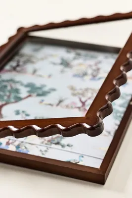 Wavy Wooden Art Display Frame - Brown, Wood by Anthropologie, alternate view