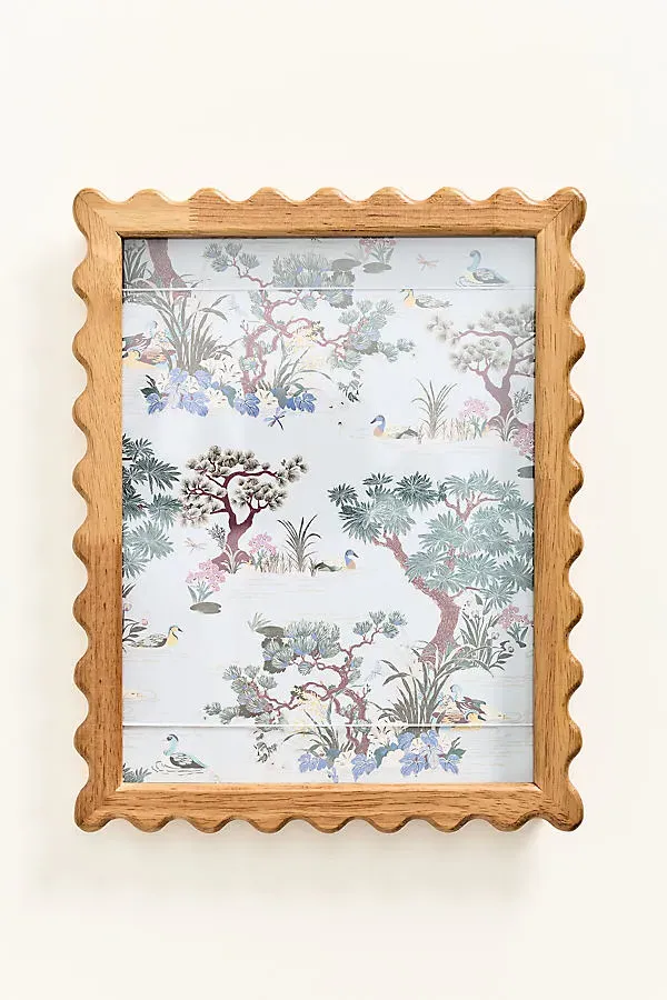 Wavy Wooden Art Display Frame - Brown, Wood by Anthropologie