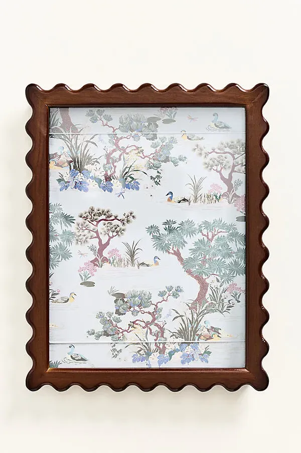 Wavy Wooden Art Display Frame - Brown, Wood by Anthropologie