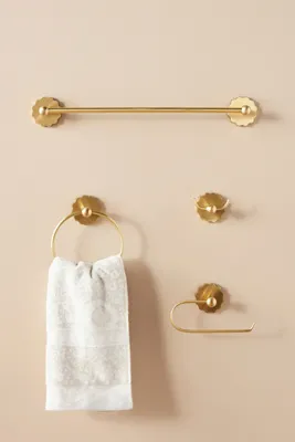 Wiggle Bath Hook - Brown, Brass product