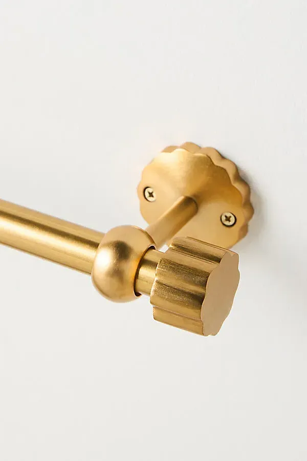 Wiggle Curtain Rod - Brown, Iron product