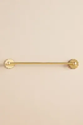 Wiggle Scalloped Towel Bar - Gold, Brass product