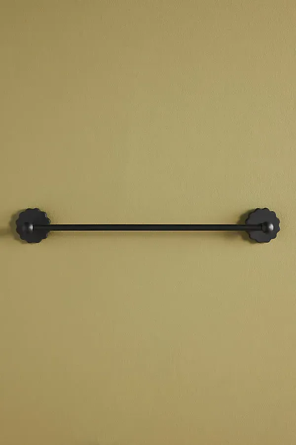 Wiggle Towel Bar - Black, Brass by Anthropologie