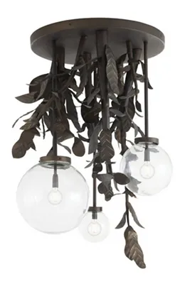Will O' the Wisp Botanical Chandelier - Black, Iron product