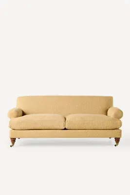 Willoughby Golini 2-Seater Sofa - Yellow, Polyester/Linen product