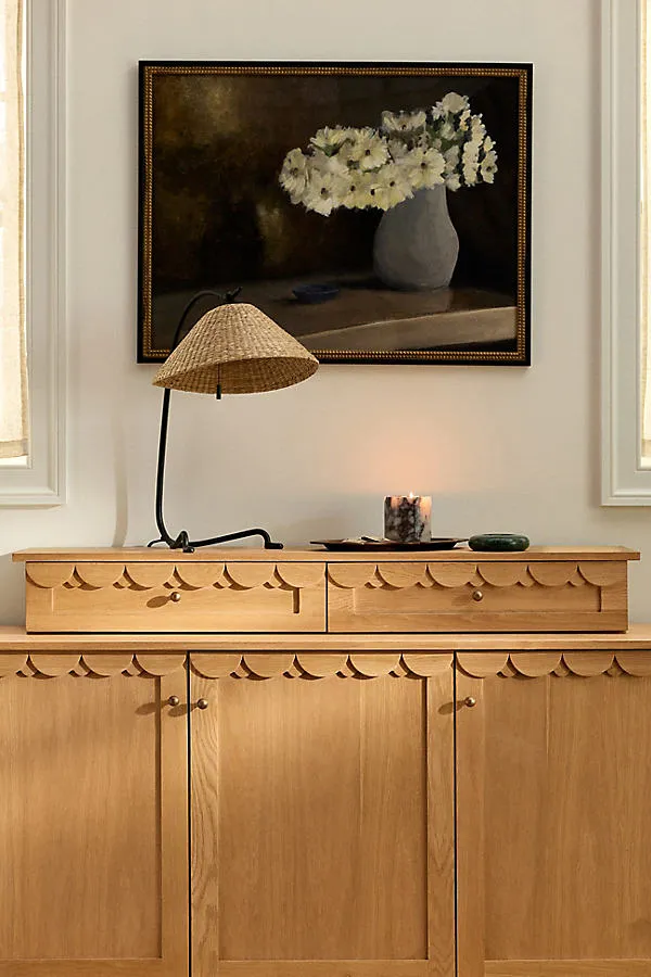 Willow Oak Buffet Topper - Beige, Oak product