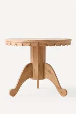 Willow Round Dining Table - Beige, Wood alternate view