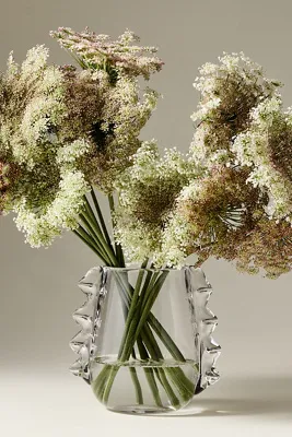 Winged Pressed Glass Vase - Clear by Anthropologie, image 2