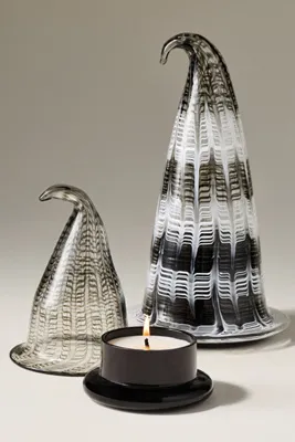 Witches Hat Figural Glass Candle - Honeycrisp & Pinecone, Small product