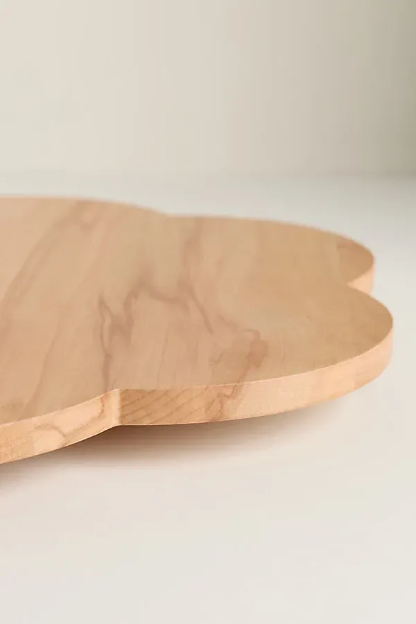 Wood Flower Lazy Susan - Beige, MDF product
