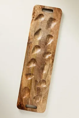 Wood Oyster Serving Board - Brown, Tropical Hardwood product