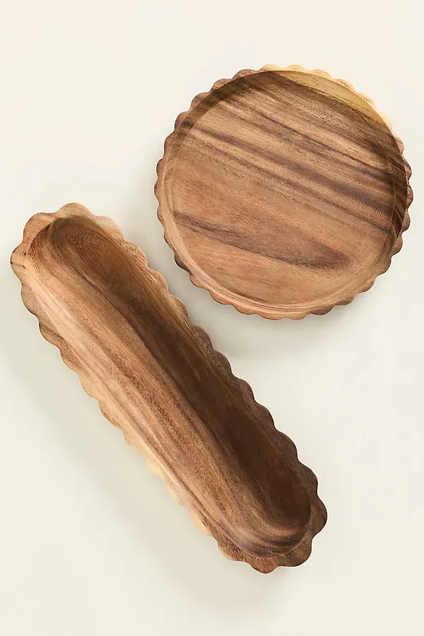 Wood Serving Tray - Acacia by Anthropologie