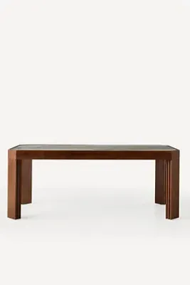 Wren Marble-Top Dining Table - Acacia Wood product