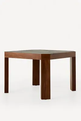 Wren Square Dining Table - Brown, Acacia Wood & Marble product