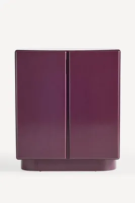 Wright Lacquer Bar Cabinet - Purple, Poplar Wood product