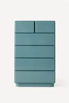 Wright Six-Drawer Dresser - Blue, Lacquer product