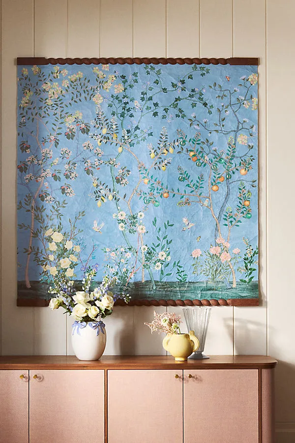 Wynne Paper Tapestry - Blue by Anthropologie