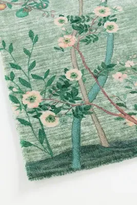 Wynnie Printed Tufted Rug - Green, Nylon alternate view