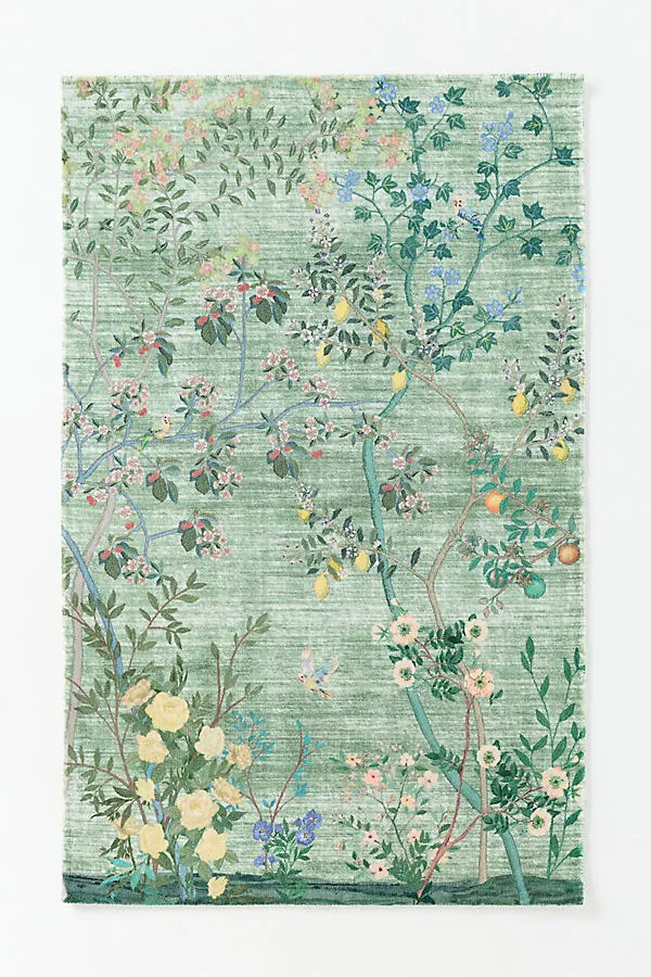 Wynnie Printed Tufted Rug - Green, Nylon product