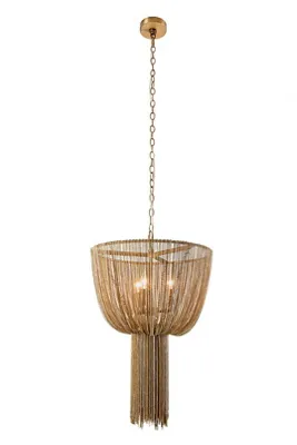 Yale Draped Chain Chandelier - Brass, Iron product
