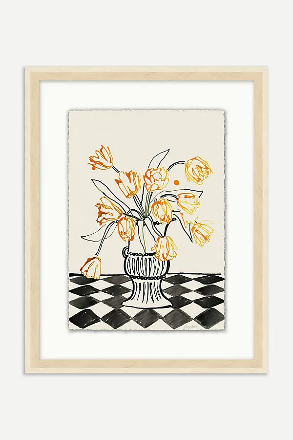 Yellow Tulips Wall Art - Yellow product