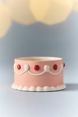 Yule Ramekin - Pink, Glazed Stoneware by Anthropologie, alternate view