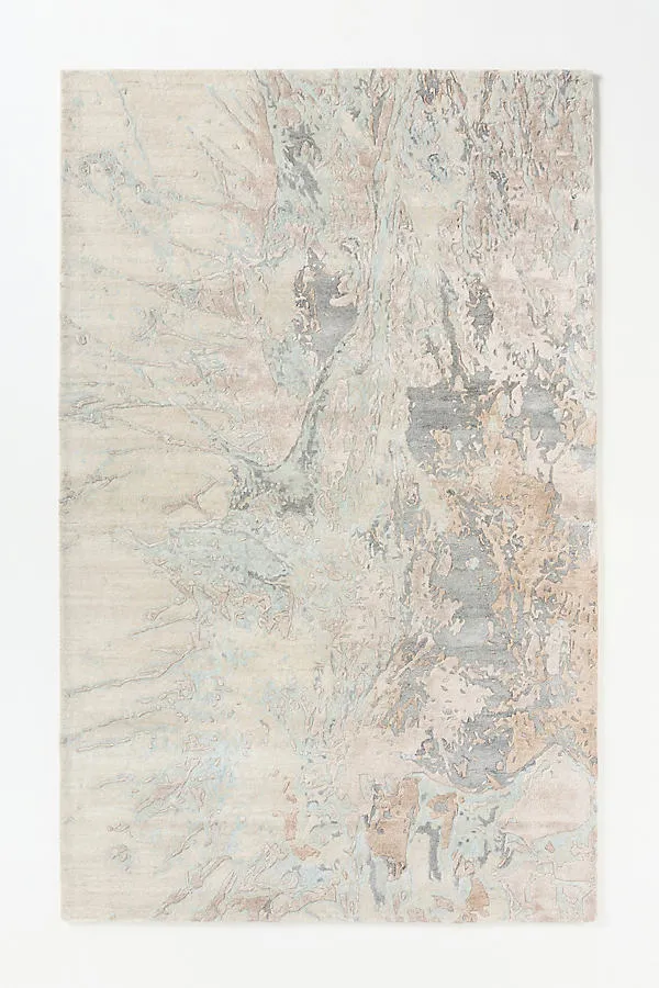 Zarah 3'6" x 5'6" Hand Tufted Rug - Grey, Cotton/Wool by Anthropologie