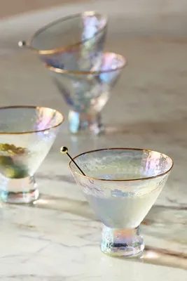Zaza Lustered Stemless Martini Glasses Set of 2 product