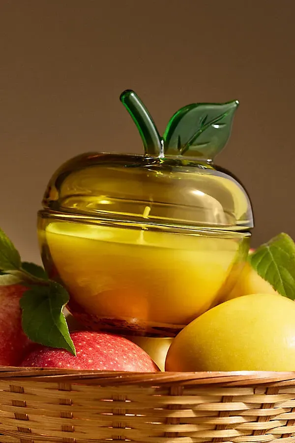 Apothecary 18 Harvest Apple & Vanilla Glass Candle by Anthropologie
