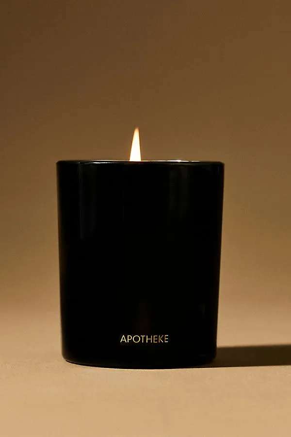Apotheke Juniper Birch Boxed Glass Candle - Green, Cotton product