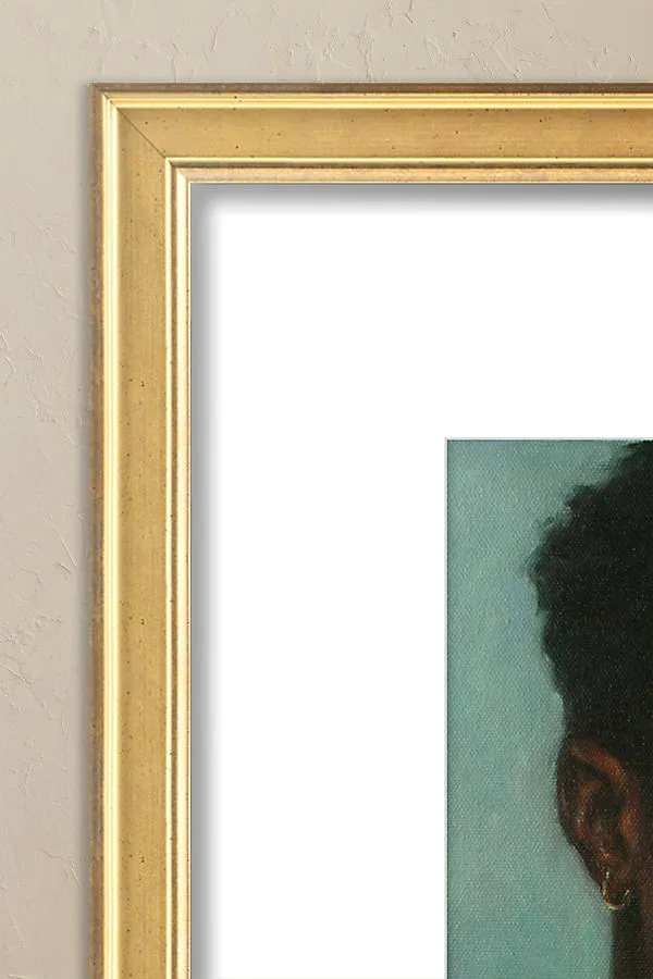 A Young Man by Pat Kelley Framed Wall Art - Blue product