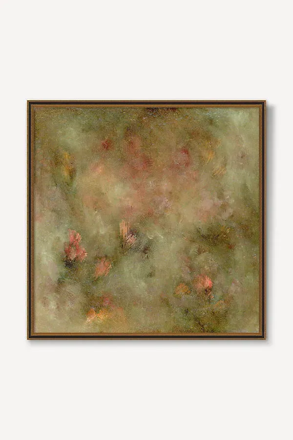 Abstract Floral Field Wall Art - Fine Art Paper, Wood Frame product