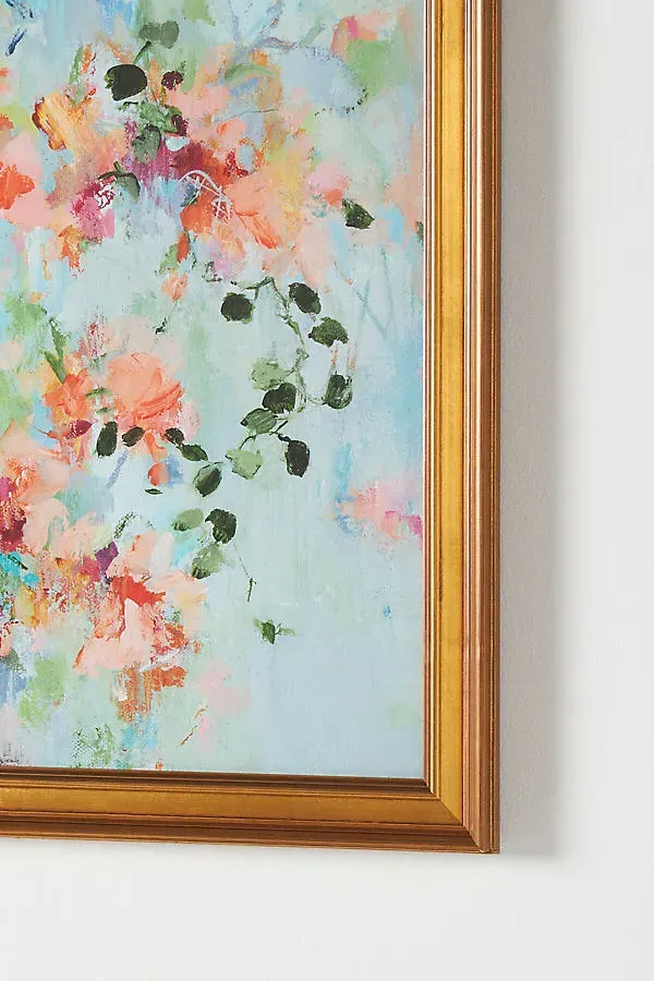 Arrangement in Crimson & Teal Wall Art product