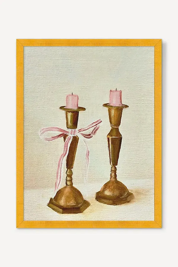 Beth Kaye Ribbons on Brass Wall Art product