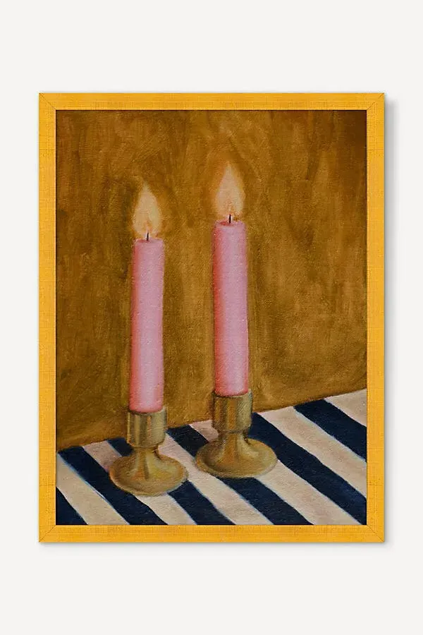 Beth Kaye Stripe Candle Wall Art product