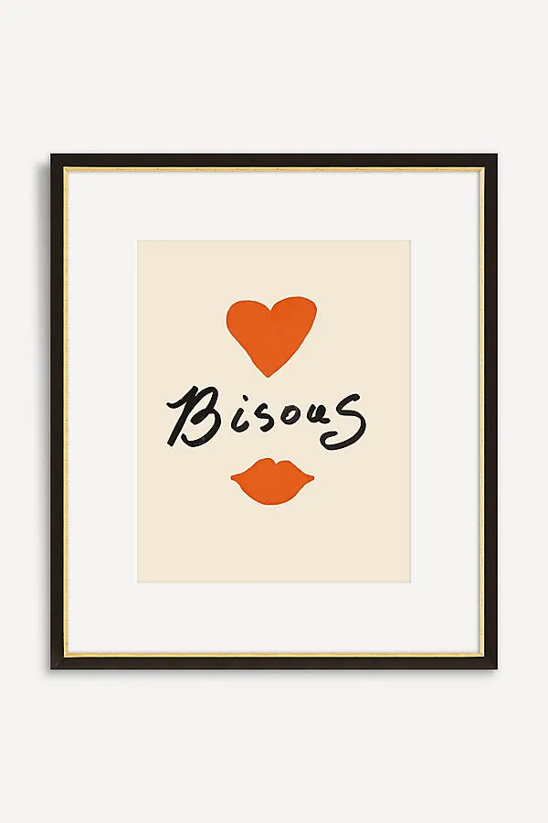Bisous Wall Art - Black product
