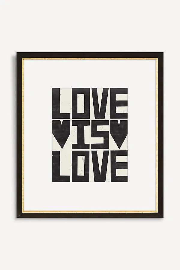 Black Lamb Studio Love is Love Wall Art product