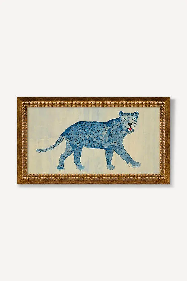 Blue Leopard Wall Art - Acrylic product