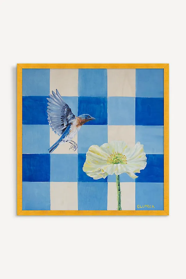 Bluebird & Icelandic Poppy Wall Art product
