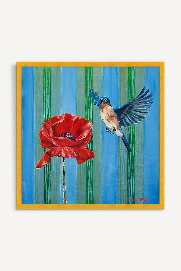 Bluebird & Poppy Wall Art product
