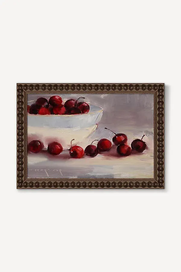 Bowl of Cherries Wall Art - Red by Anthropologie