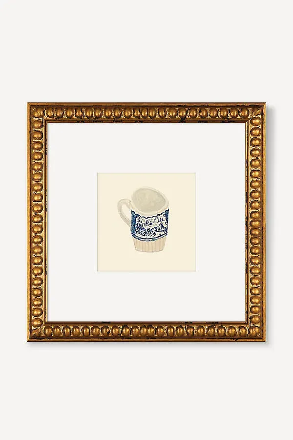 Brandie Stonge Sleigh Ride Cup Wall Art - Blue product