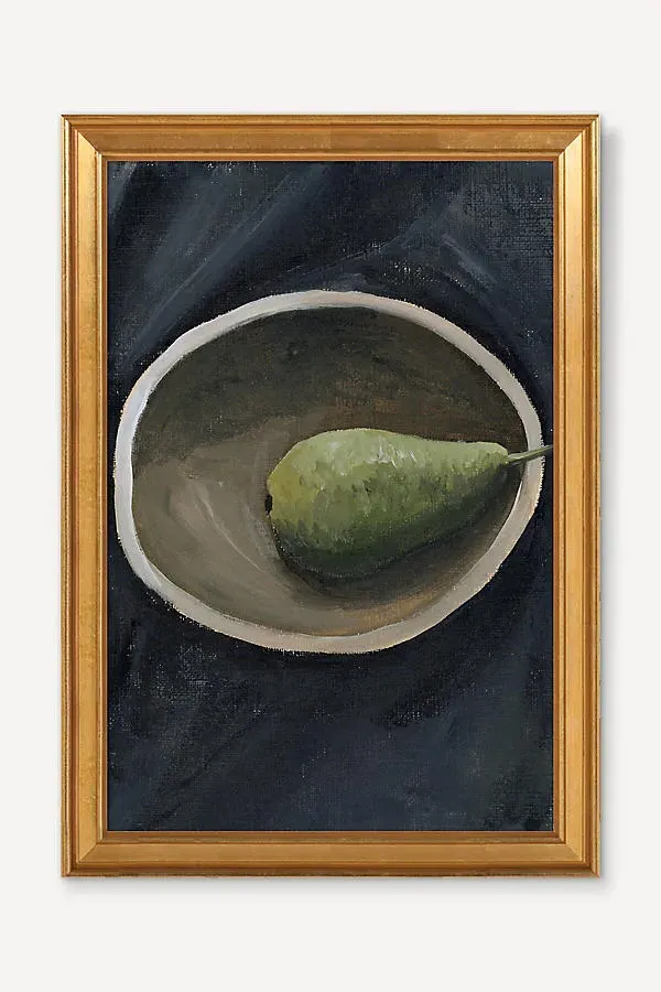 Carmela Designs Pear Wall Art - Green, Acrylic by Anthropologie
