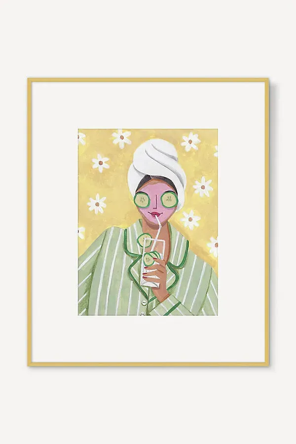 Caroline Bonne Müller Woman Relaxing at the Beauty Salon Wall Art product