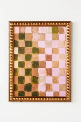 Checkmate II Abstract Wall Art - Purple, Acrylic product