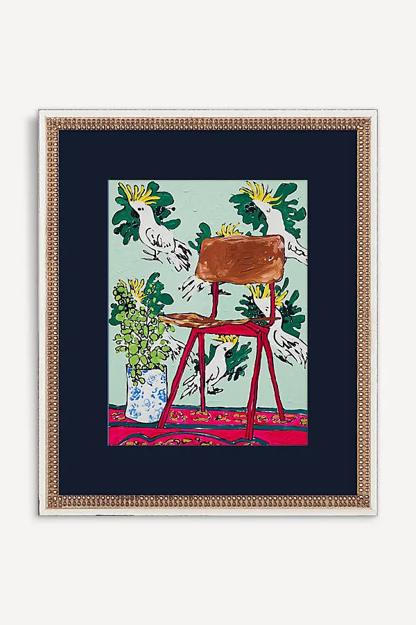 Cockatoo Interior with Vintage School Chair Wall Art product