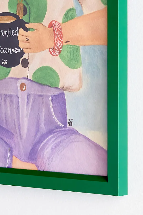 Coffee Girls Wall Art - Blue, Acrylic product
