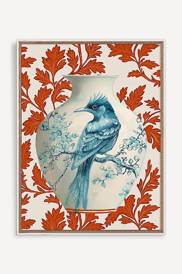 Drongo Bird Wall Art - Blue by Anthropologie